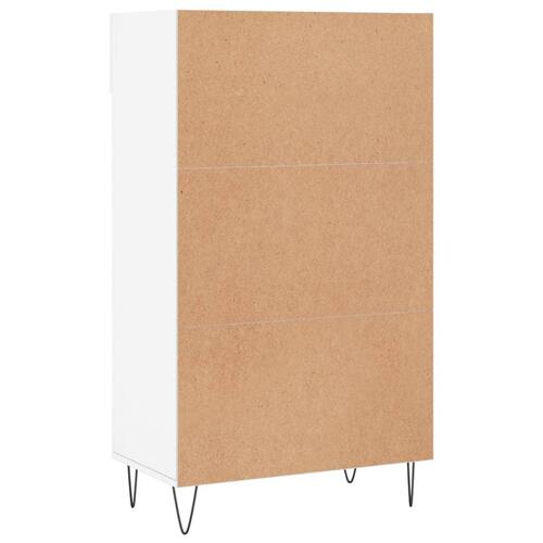 Skoreol 60x35x105 cm konstrueret træ hvid