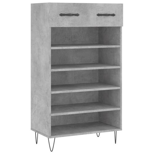 Skoreol 60x35x105 cm konstrueret træ betongrå