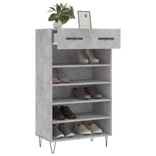 Skoreol 60x35x105 cm konstrueret træ betongrå