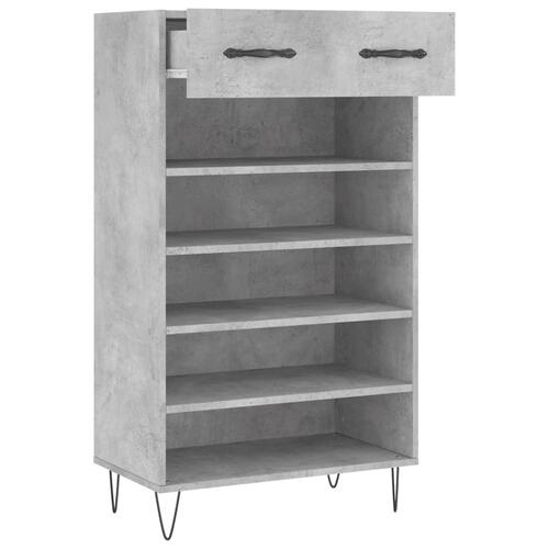 Skoreol 60x35x105 cm konstrueret træ betongrå