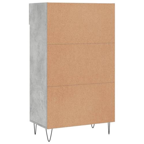 Skoreol 60x35x105 cm konstrueret træ betongrå