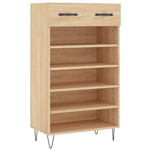 Skoreol 60x35x105 cm konstrueret træ sonoma-eg