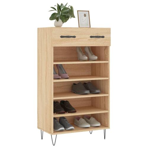 Skoreol 60x35x105 cm konstrueret træ sonoma-eg