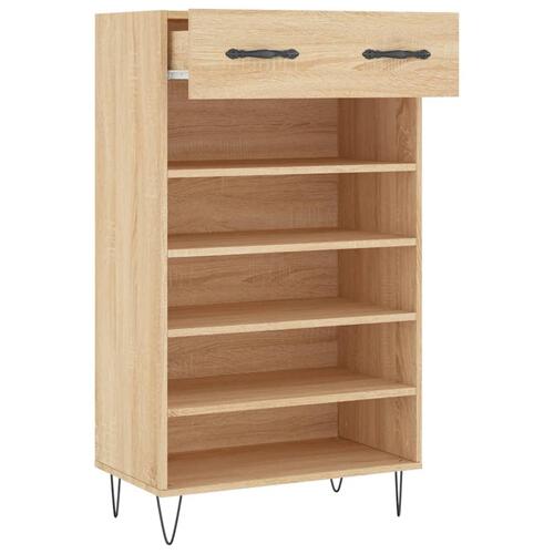 Skoreol 60x35x105 cm konstrueret træ sonoma-eg