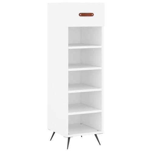 Skoreol 30x35x105 cm konstrueret træ hvid