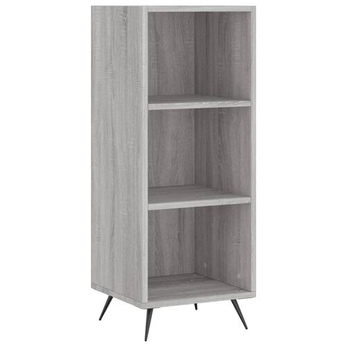 Hyldeskab 34,5x32,5x90 cm konstrueret træ grå sonoma-eg