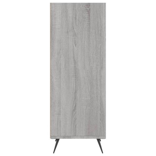 Hyldeskab 34,5x32,5x90 cm konstrueret træ grå sonoma-eg