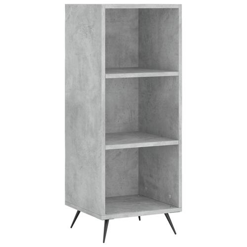 Hyldeskab 34,5x32,5x90 cm konstrueret træ betongrå