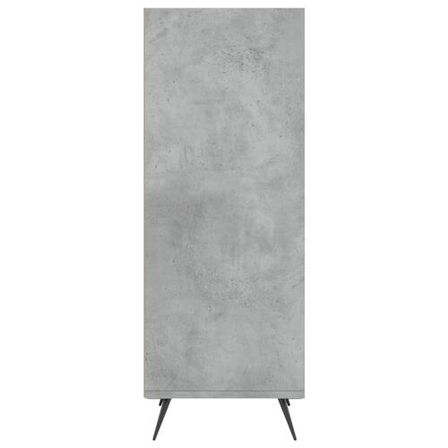 Hyldeskab 34,5x32,5x90 cm konstrueret træ betongrå