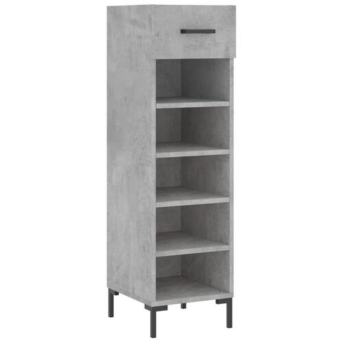 Skoreol 30x35x105 cm konstrueret træ betongrå