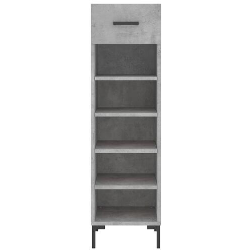 Skoreol 30x35x105 cm konstrueret træ betongrå