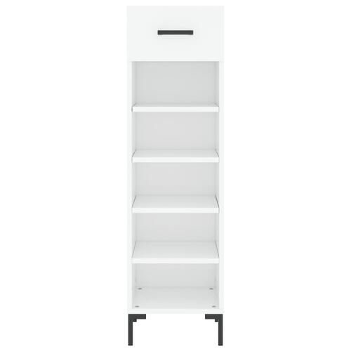 Skoreol 30x35x105 cm konstrueret træ hvid