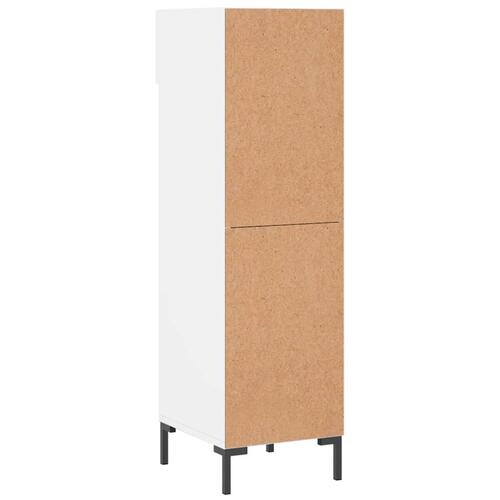 Skoreol 30x35x105 cm konstrueret træ hvid