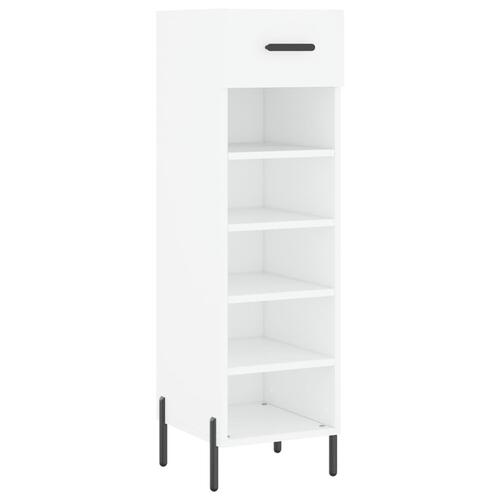 Skoreol 30x35x105 cm konstrueret træ hvid