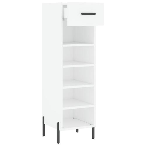 Skoreol 30x35x105 cm konstrueret træ hvid