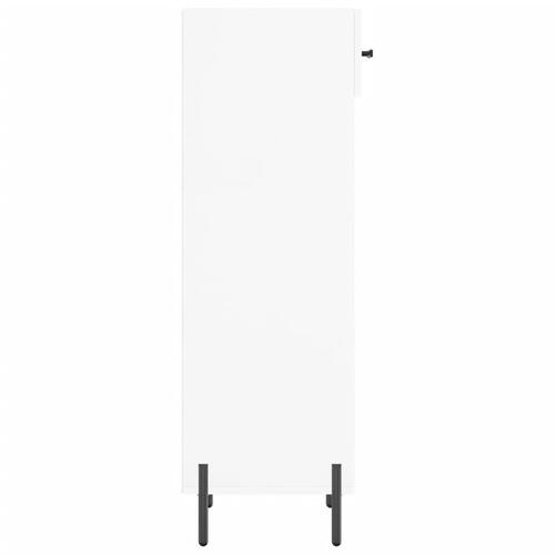 Skoreol 30x35x105 cm konstrueret træ hvid højglans