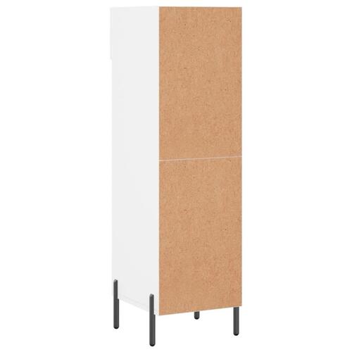 Skoreol 30x35x105 cm konstrueret træ hvid højglans