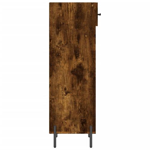 Skoreol 30x35x105 cm konstrueret træ røget egetræsfarve