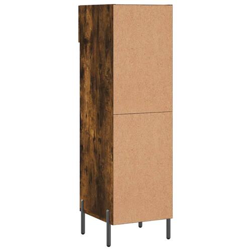 Skoreol 30x35x105 cm konstrueret træ røget egetræsfarve