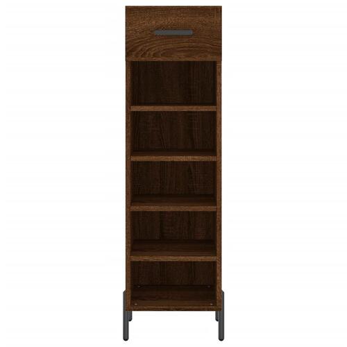 Skoreol 30x35x105 cm konstrueret træ brun egetræsfarve