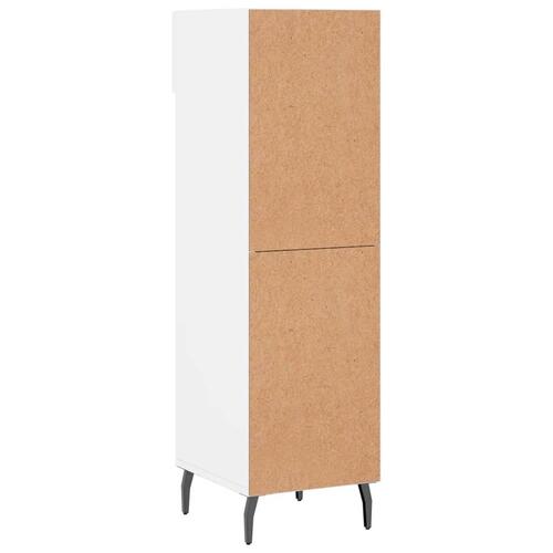 Skoreol 30x35x105 cm konstrueret træ hvid højglans