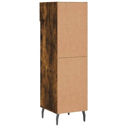 Skoreol 30x35x105 cm konstrueret træ røget egetræsfarve
