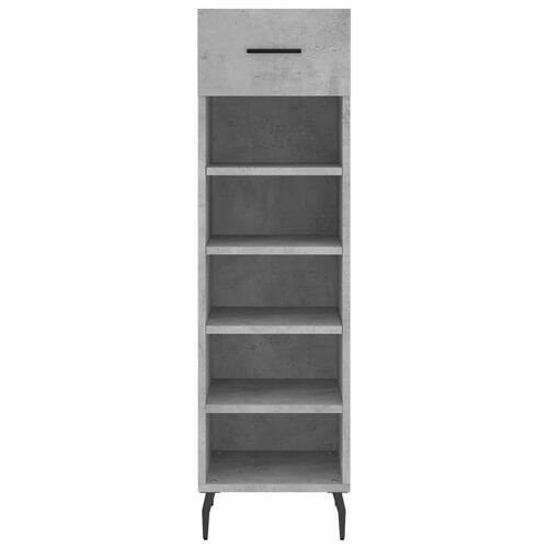 Skoreol 30x35x105 cm konstrueret træ betongrå