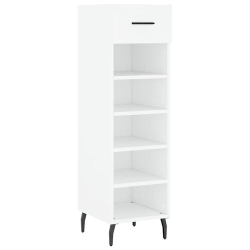 Skoreol 30x35x105 cm konstrueret træ hvid