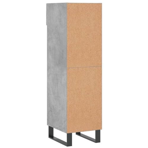 Skoreol 30x35x105 cm konstrueret træ betongrå