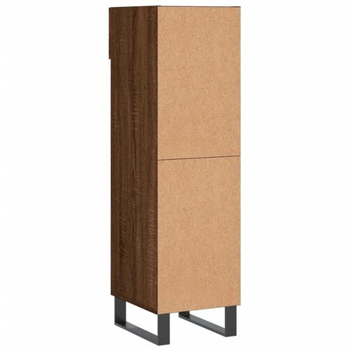 Skoreol 30x35x105 cm konstrueret træ brun egetræsfarve