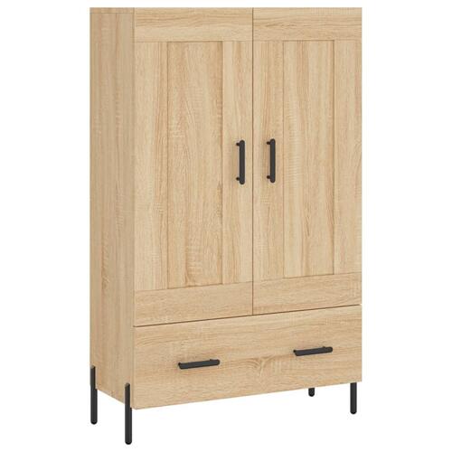 Skab 69,5x31x115 cm konstrueret træ sonoma-eg