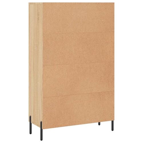 Skab 69,5x31x115 cm konstrueret træ sonoma-eg