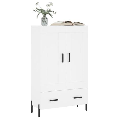 Skab 69,5x31x115 cm konstrueret træ hvid