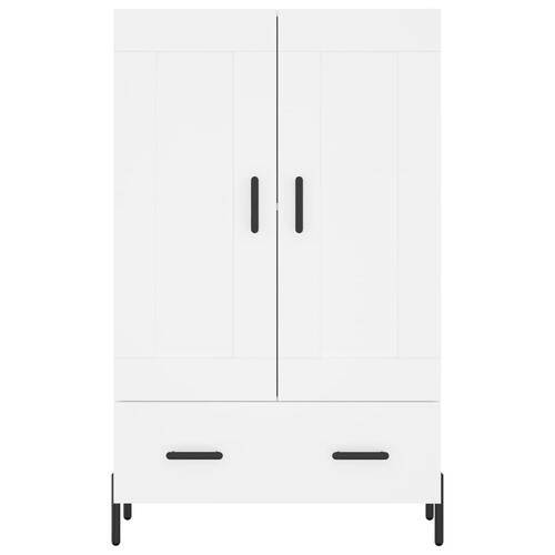 Skab 69,5x31x115 cm konstrueret træ hvid