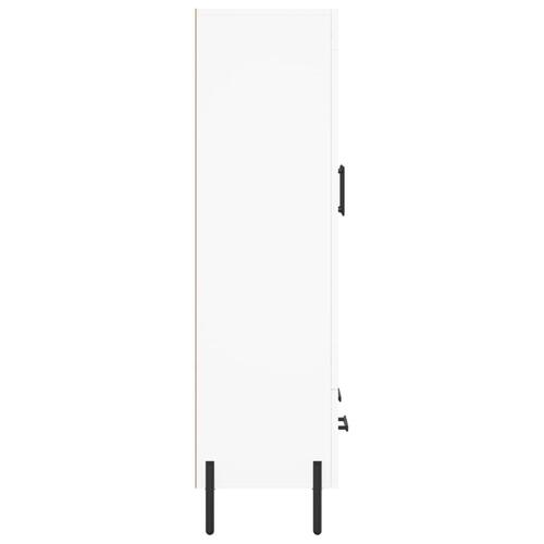 Skab 69,5x31x115 cm konstrueret træ hvid