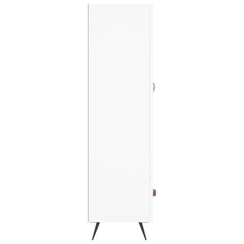 Skab 69,5x31x115 cm konstrueret træ hvid