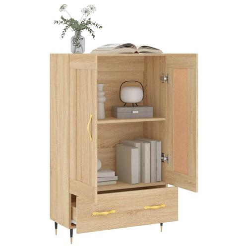 Skab 69,5x31x115 cm konstrueret træ sonoma-eg
