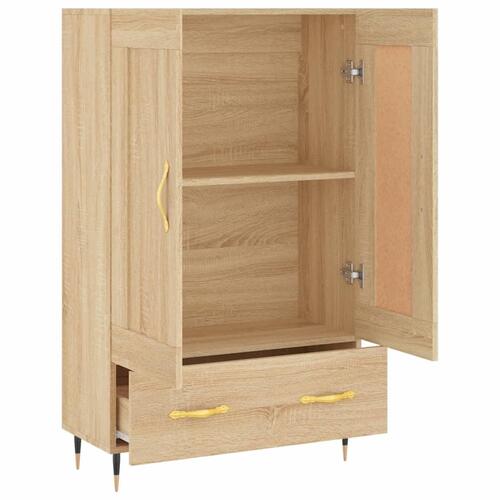 Skab 69,5x31x115 cm konstrueret træ sonoma-eg