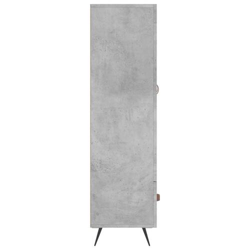Skab 69,5x31x115 cm konstrueret træ betongrå