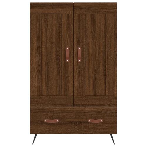 Skab 69,5x31x115 cm konstrueret træ brun sonoma-eg