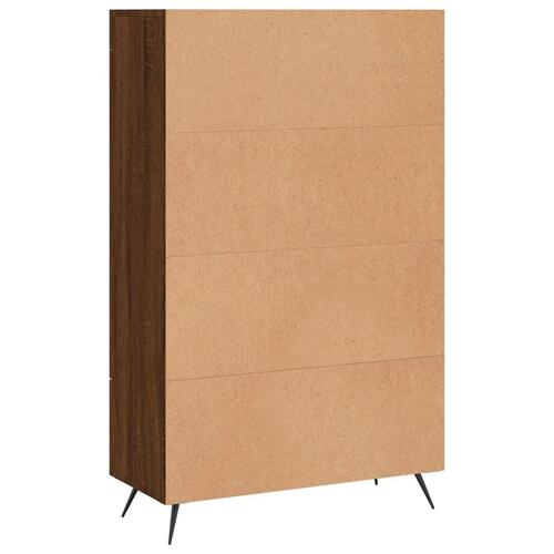 Skab 69,5x31x115 cm konstrueret træ brun sonoma-eg