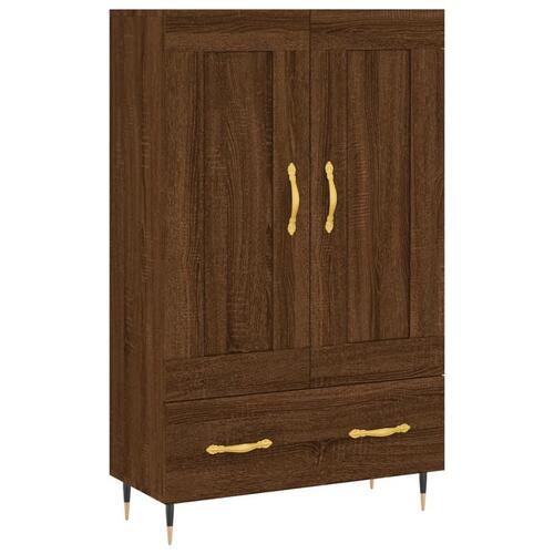 Skab 69,5x31x115 cm konstrueret træ brun sonoma-eg
