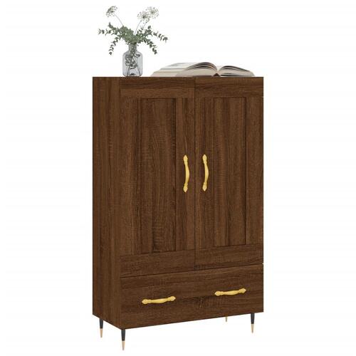 Skab 69,5x31x115 cm konstrueret træ brun sonoma-eg