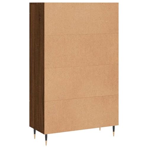 Skab 69,5x31x115 cm konstrueret træ brun sonoma-eg