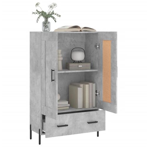 Skab 69,5x31x115 cm konstrueret træ betongrå