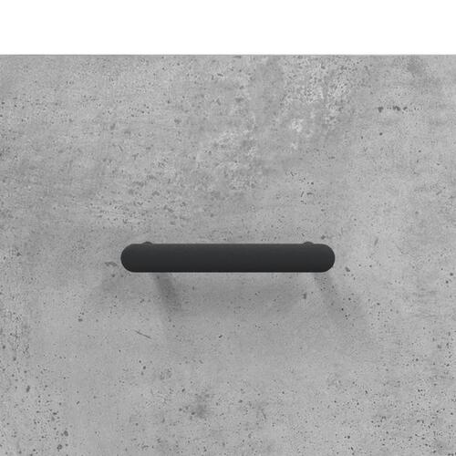 Skab 69,5x31x115 cm konstrueret træ betongrå