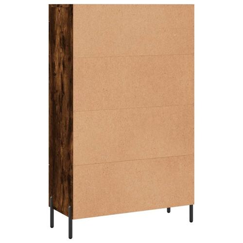 Skab 69,5x31x115 cm konstrueret træ røget sonoma-eg