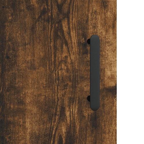 Skab 69,5x31x115 cm konstrueret træ røget sonoma-eg