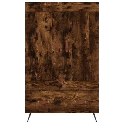 Skab 69,5x31x115 cm konstrueret træ røget sonoma-eg