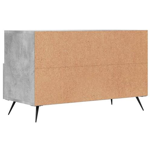 Tv-bord 80x36x50 cm konstrueret træ betongrå